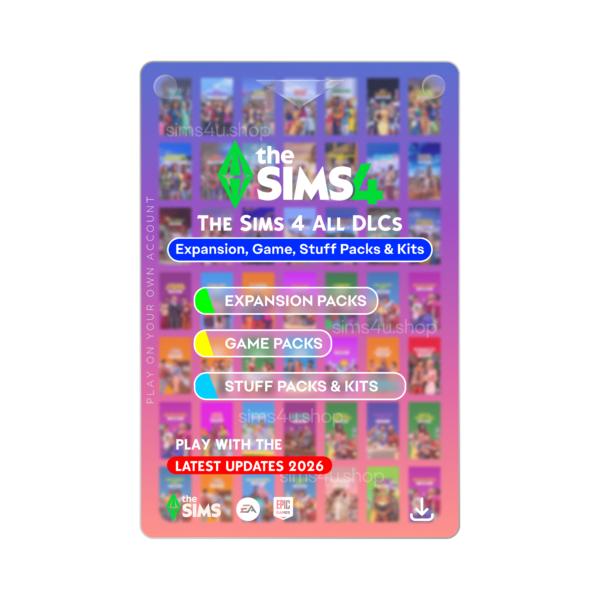 The Sims 4 All 90+ DLCs